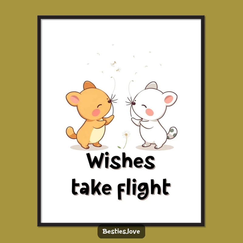 Free Printable Wall Art: Dandelion Wishes Downloadable Decor