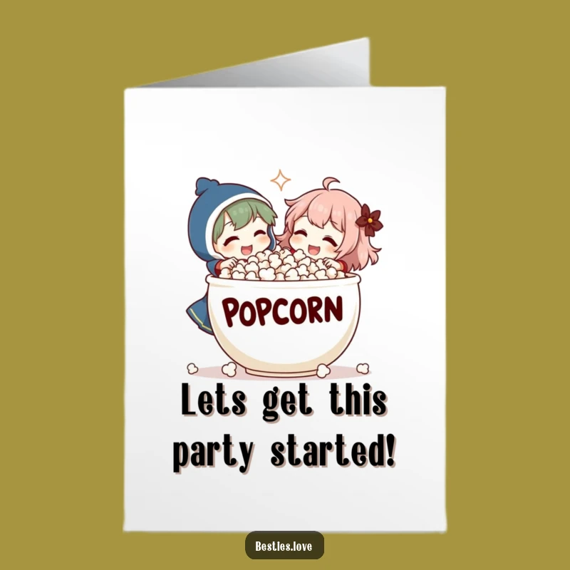 Free Printable Birthday Card: Popcorn Laughs - Hilarious Downloadable Gift!