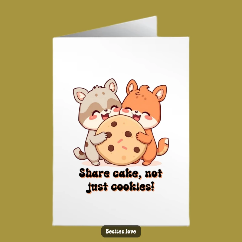 Free Printable Birthday Card: Funny Animal Pals Cookie Pals - Downloadable Gift!