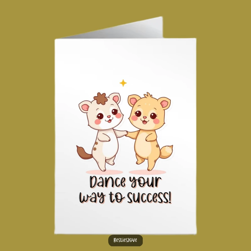 Free Printable Congrats Card: Starry-Eyed Dancers - Joyful Downloadable Gift!