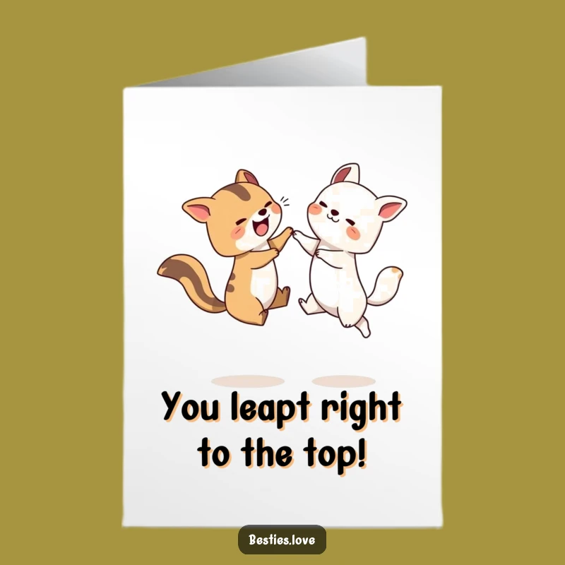 Free Printable Leapfrog Congrats Card: Hilarious Animal Achievement Downloadable