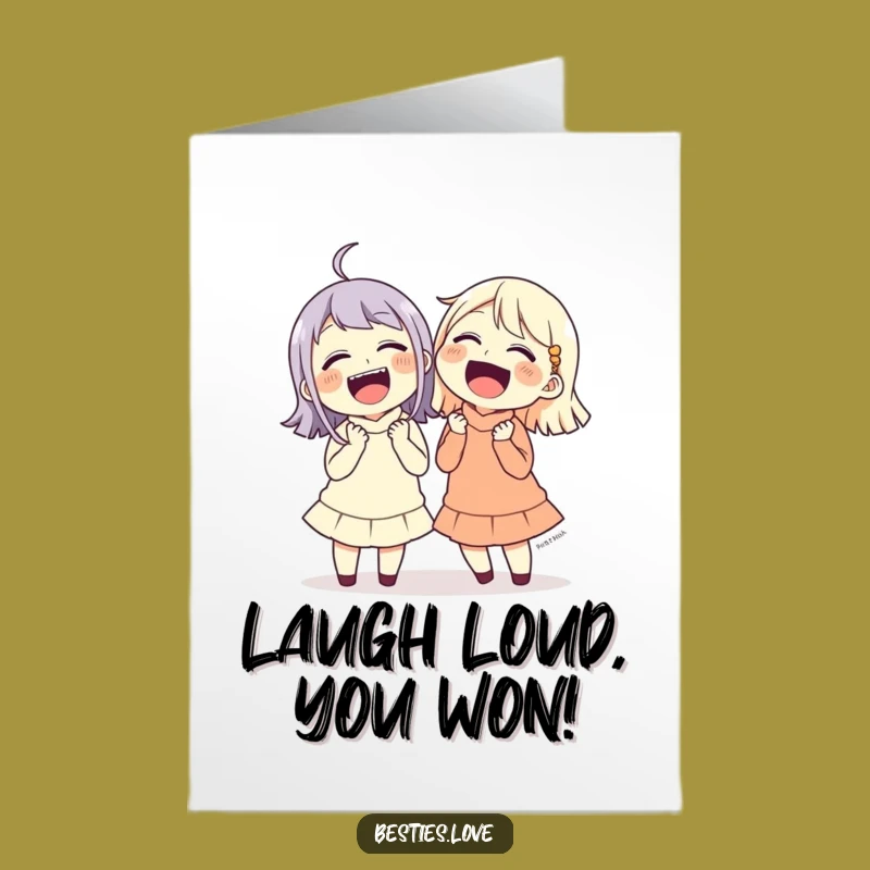 Free Printable Laughing Friends Congratulations Card - Hilarious Success Gift