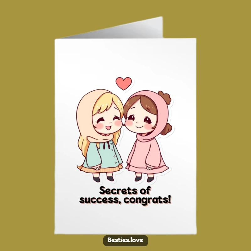 Free Printable Card: BFF Secrets Congrats - Funny Downloadable & Print at Home!