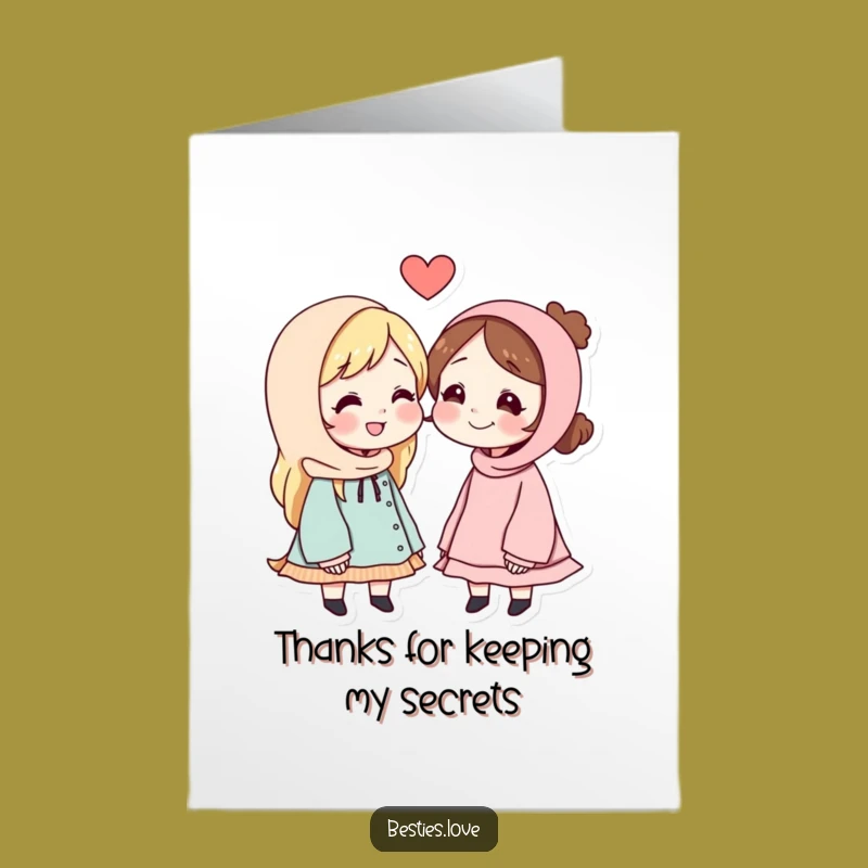 Free Printable Thank You Card: BFF Secrets - Hilarious Thank You Downloadable Gift!