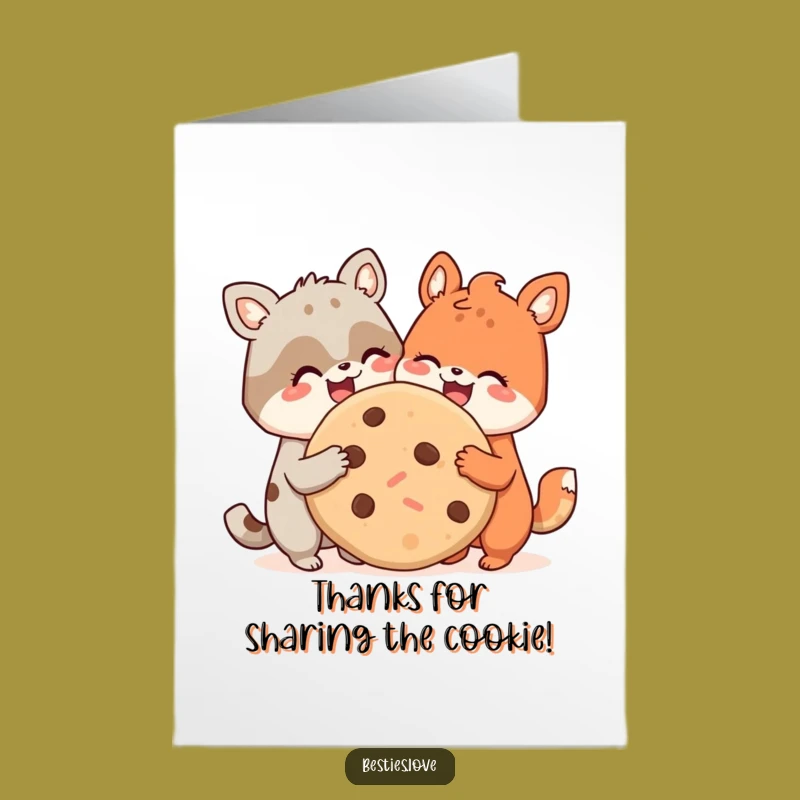 Free Printable Thank You Card: Funny Animal Pals Cookie Gratitude - Downloadable Gift!