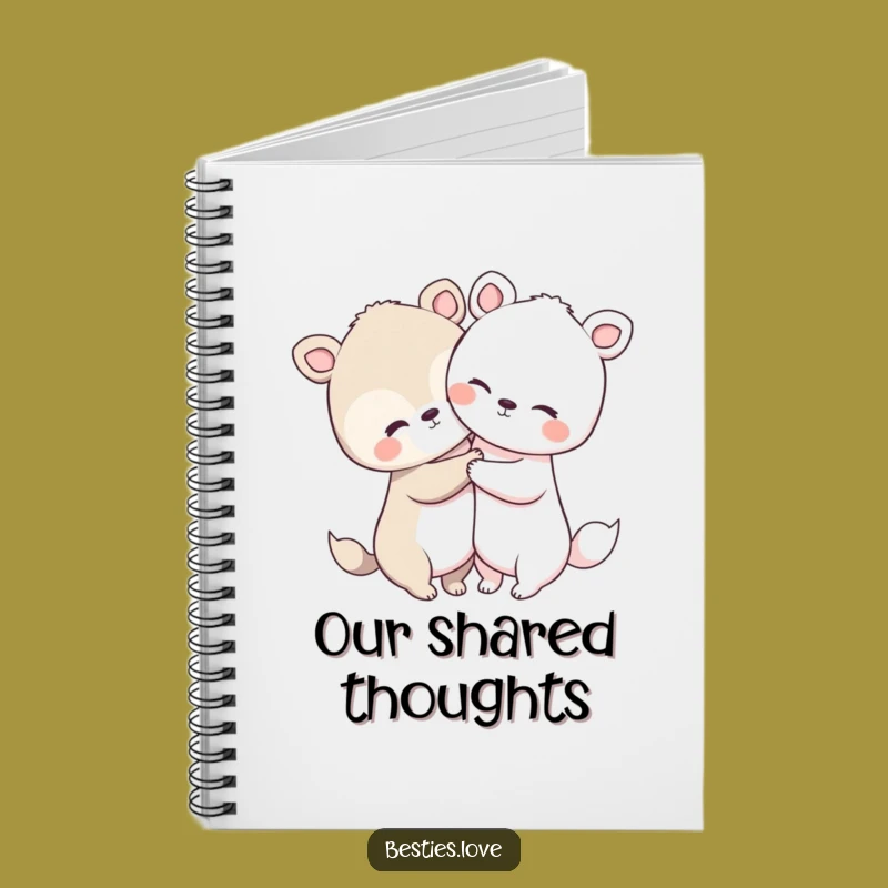 Funny Animal Hug Notebook: Cute Duo Journal, Creative Funny Gift for Friends