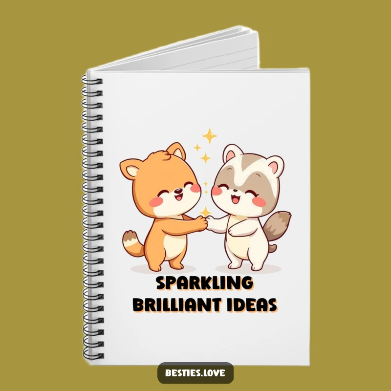 Funny Animal Silly Handshake Notebook - Playful Journaling Gift