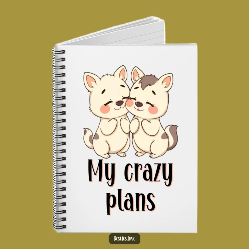Funny Bestie Animals Secret Notebook: Jot Down Your Hilarious Confidences