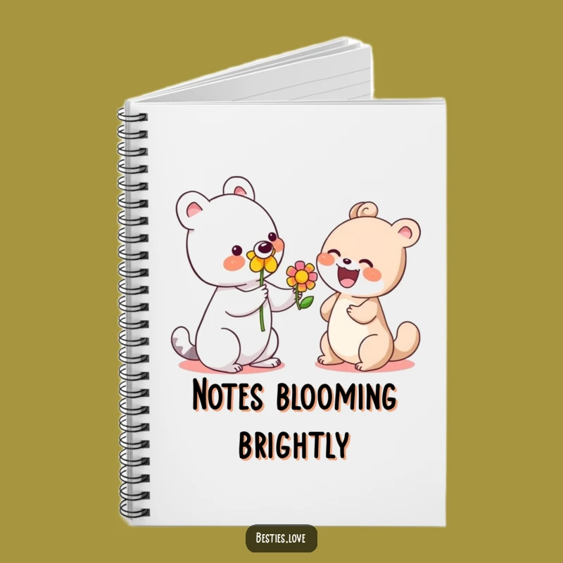 Funny Flower Gifting Animal Notebook: Journal Your Kind Thoughts