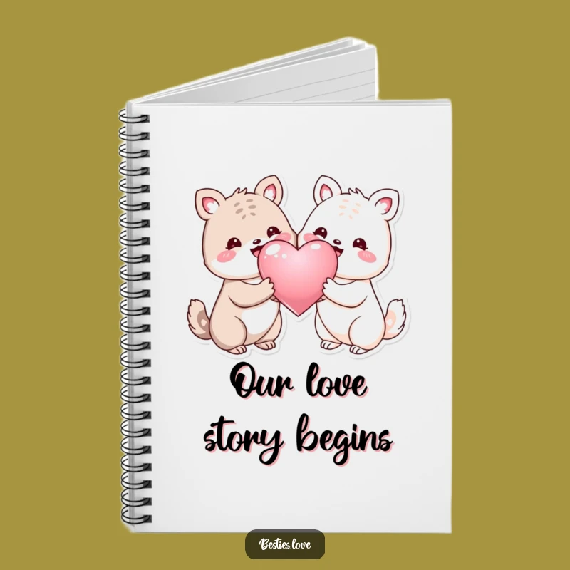 Funny Journal Animal Heart Notebook: Jot Down Your Sweetest Thoughts