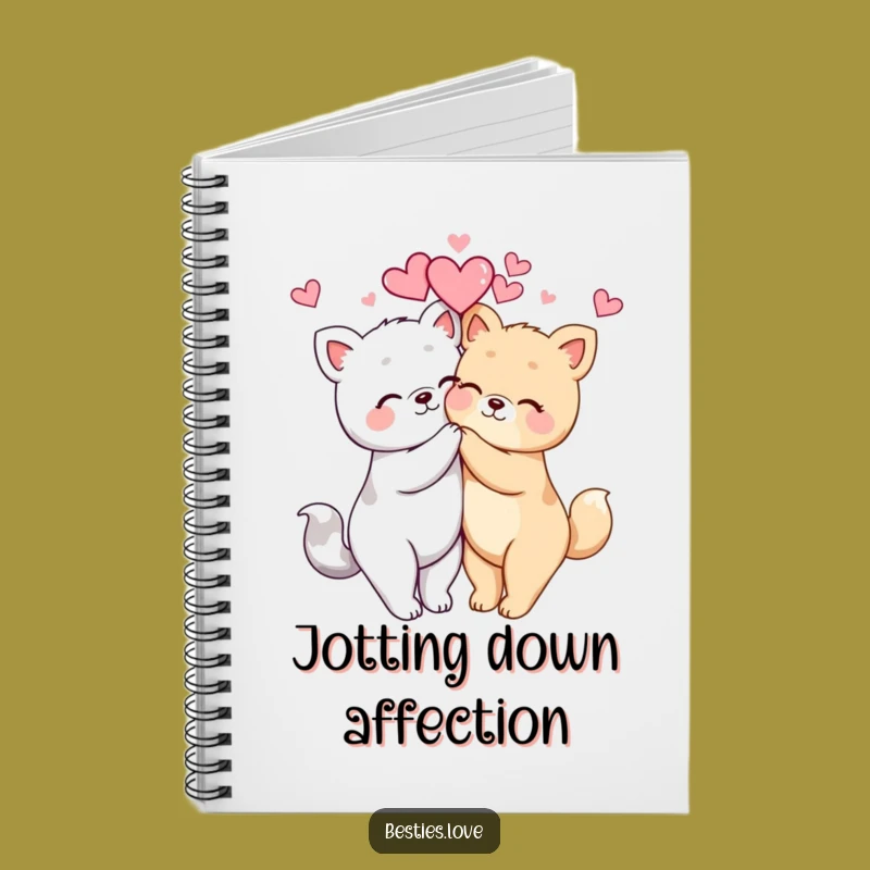 Funny Kawaii Animal Hug Notebook: Cute Journal for Notes, Awesome Gift
