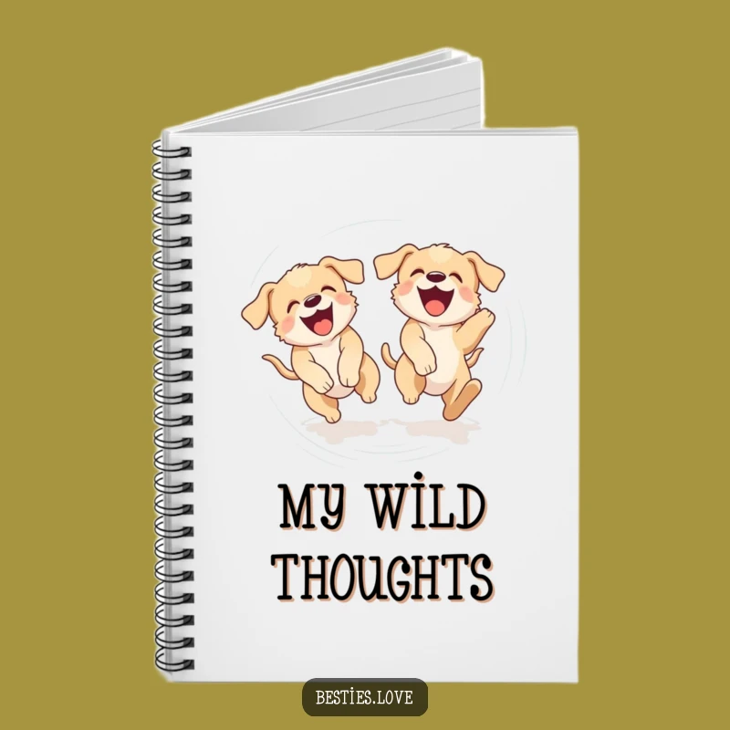 Funny Puppy Tail Chase Notebook - Silly Dog Lover Journal