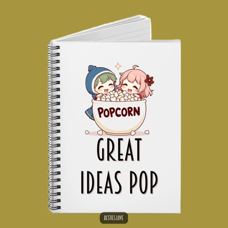 Funny Popcorn Laugh Notebook - Journal Fun & Comedic Design, Ideal Gift