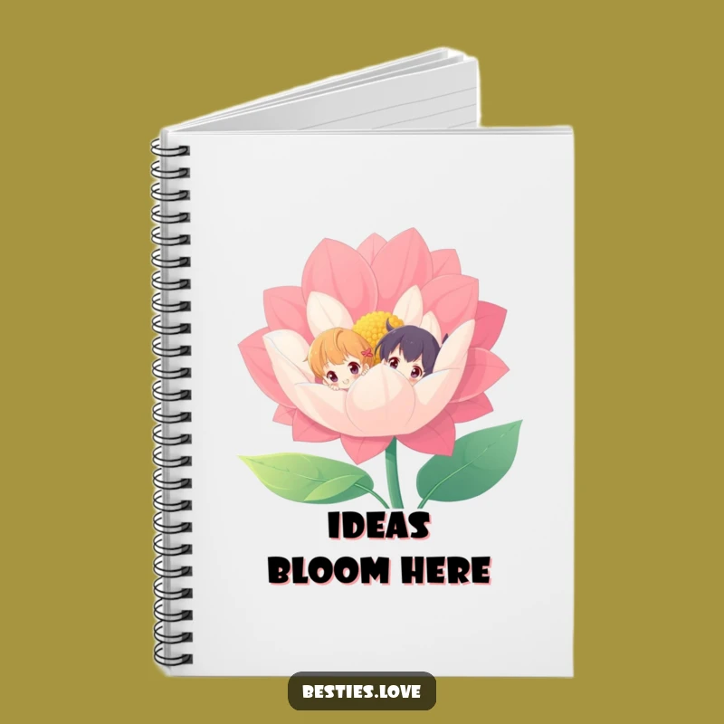 Funny Flower Peek-a-Boo Notebook - Vibrant Journal Gift