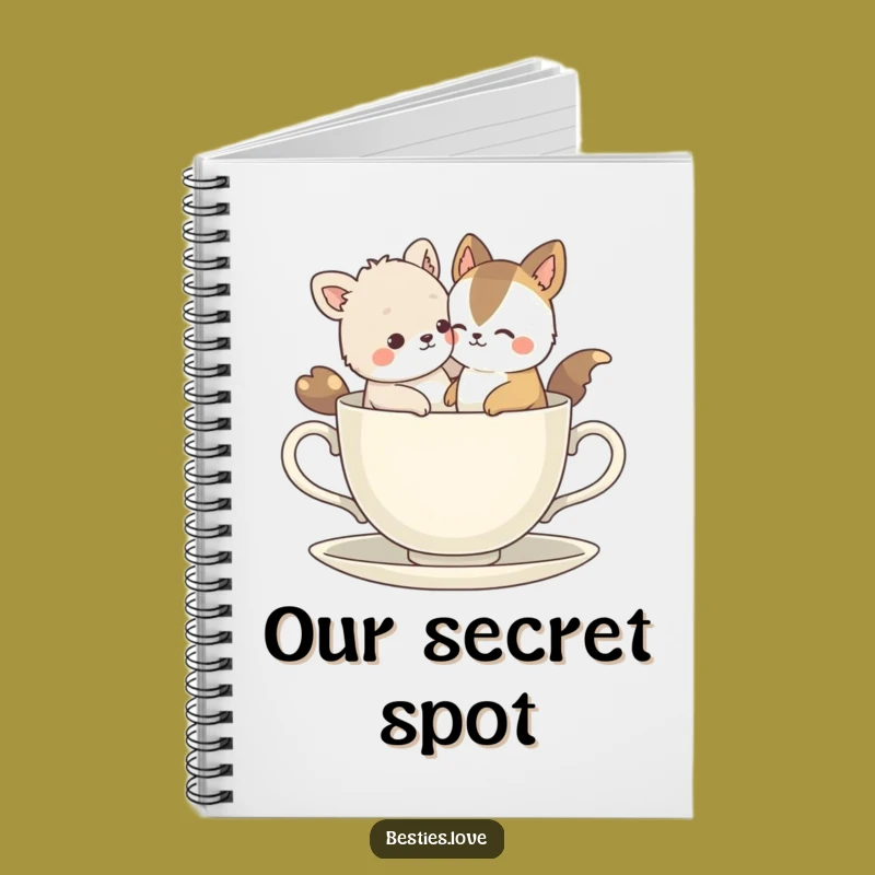 Funny Bestie Animals Tiny Teacup Notebook: Jot Down Your Hilarious Ideas