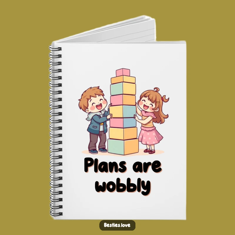 Funny Best Friends Block Tower Notebook: Creative Journaling Gift
