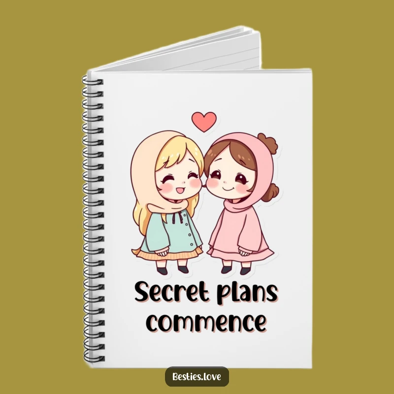 Funny Best Friends Secret Message Notebook: Journal Your Secrets Gift