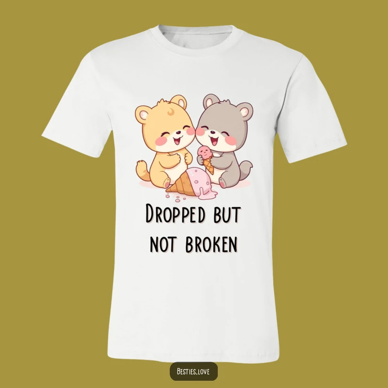Funny Ice Cream Drop T-Shirt, Cute Animal Pals Shirt, Great Funny Gift