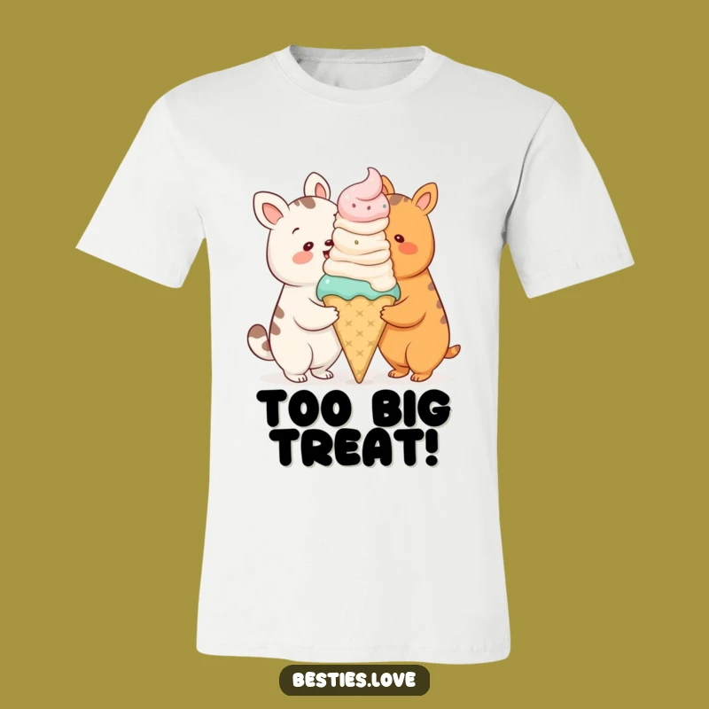 Funny Animal Ice Cream Cone T-Shirt - Cool Summer Gift