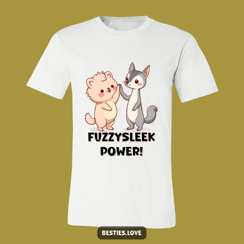 Funny Friends High-Five T-Shirt, Kawaii Animal Pals Shirt, Great Funny Gift
