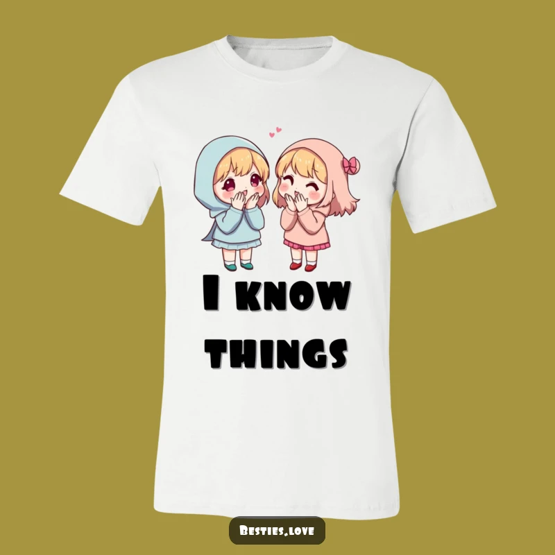 Funny Secret Sharing Friends T-Shirt - Humorous Confidentiality Gift