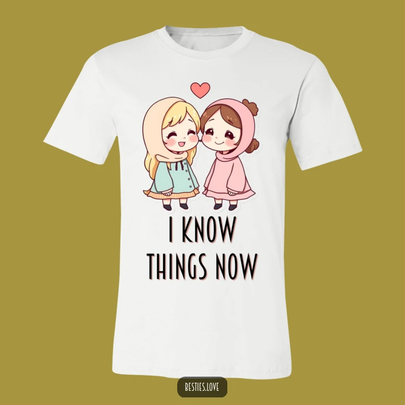 Funny Best Friends Secret Message T-Shirt: Stealthy Friendship Tee