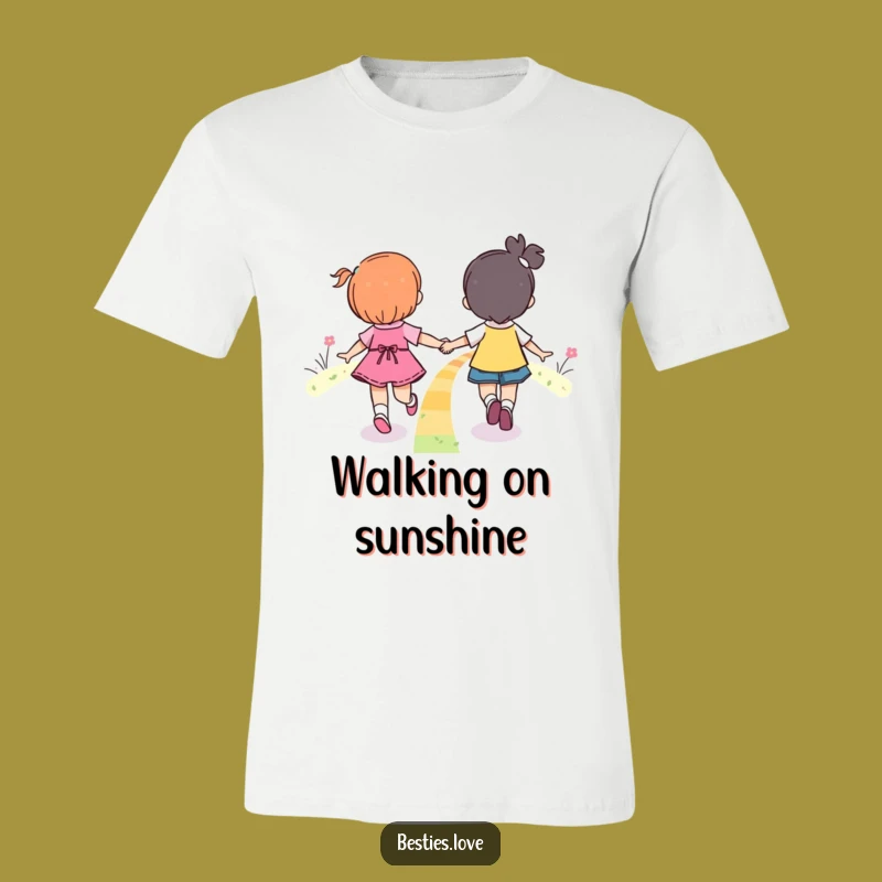 Funny Rainbow Friends Skipping T-Shirt - Joyful Journey Gift