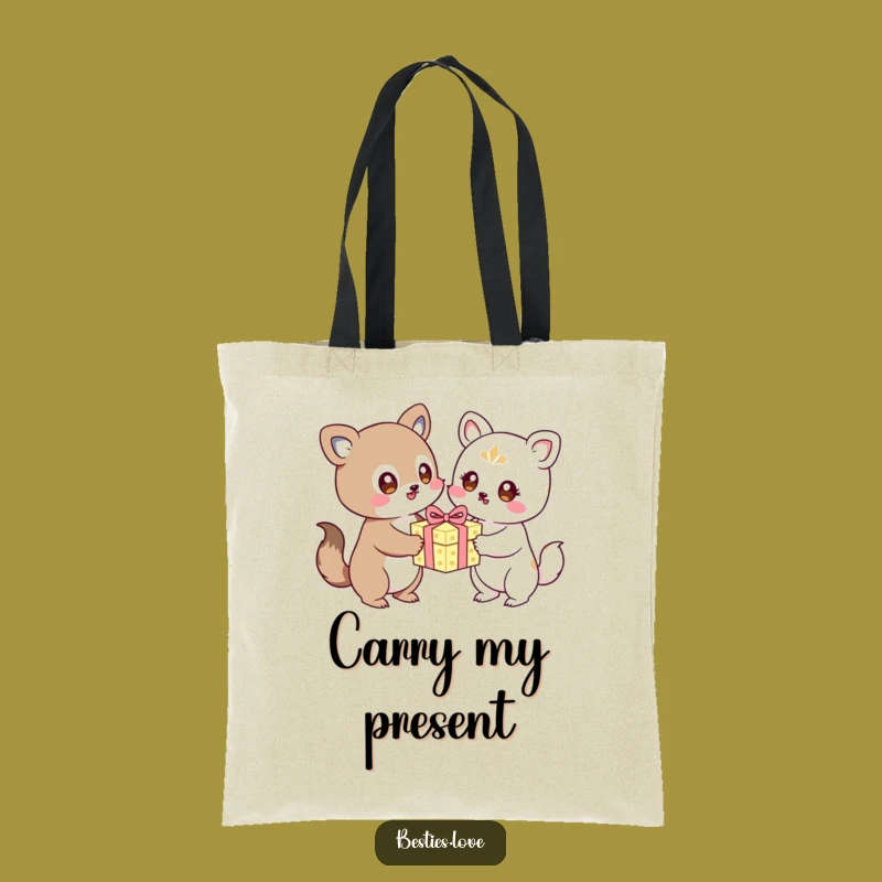 Funny Kawaii Birthday Tote Bag, Durable Gift Carrier