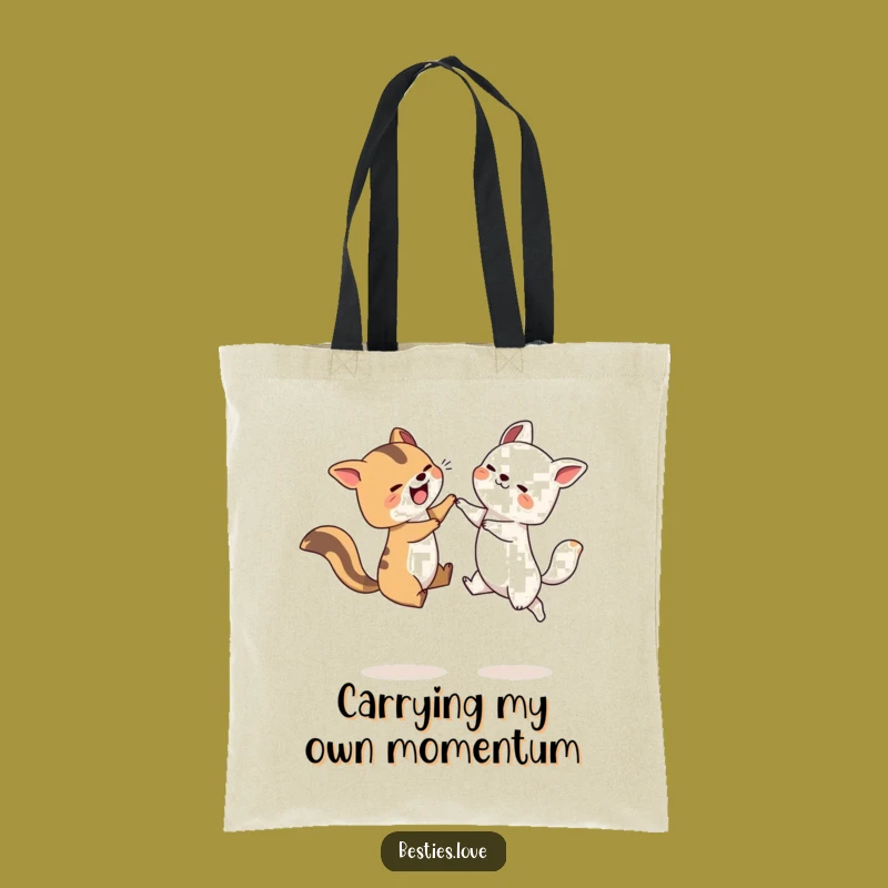 Funny Leapfrog Animals Tote Bag - Joyful Playful Accessory Gift