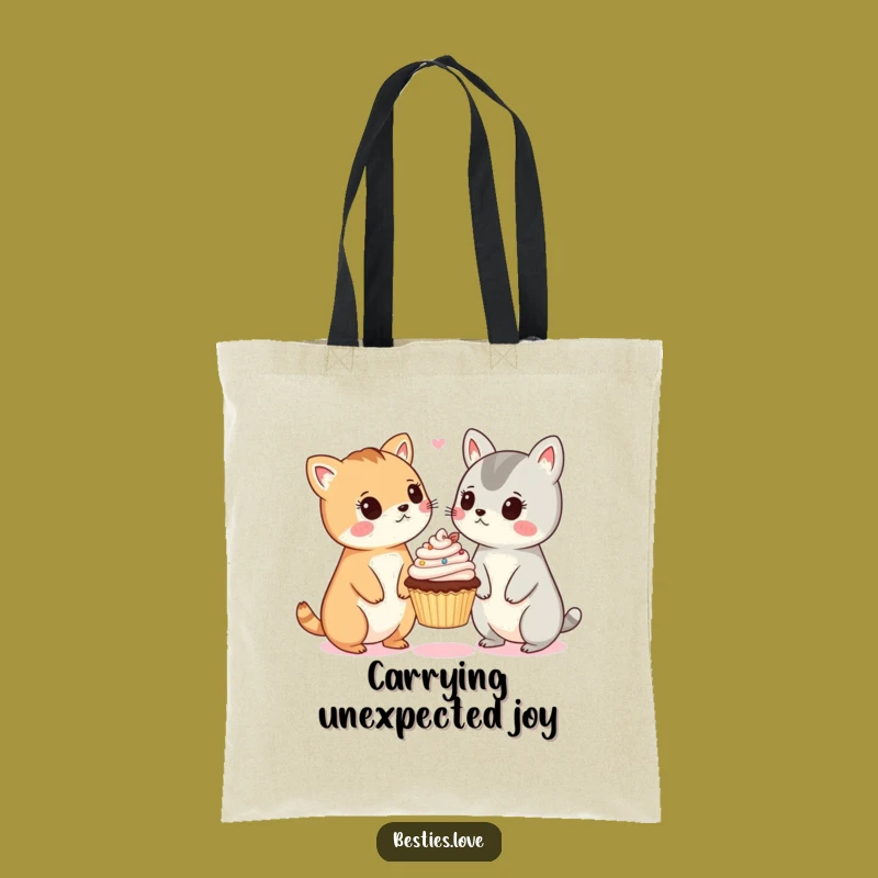 Funny Surprised Animals Cupcake Tote Bag - Carry the Laugh