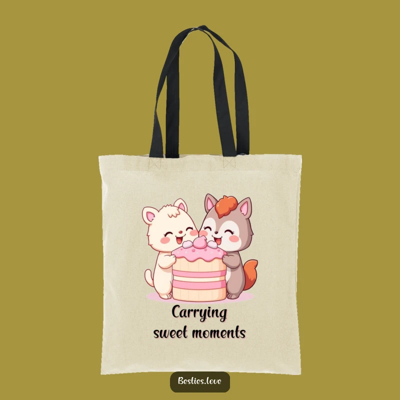 Funny Tote Bag: Sweet Shares - Your Go-To Funny Gift for Treat Enthusiasts!