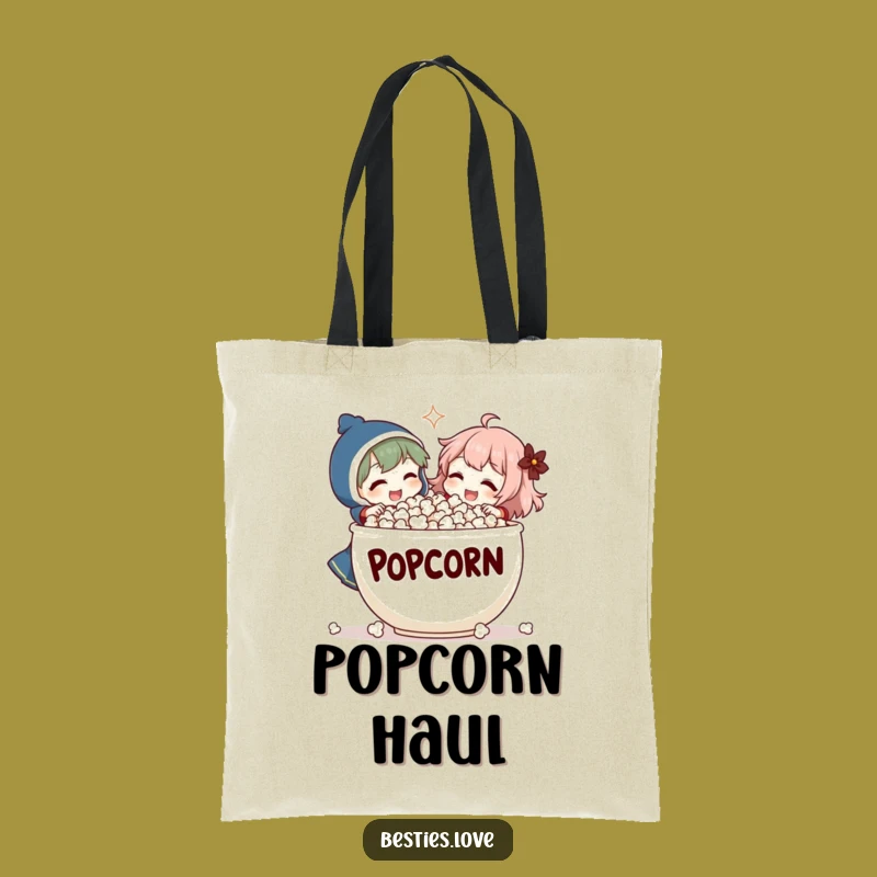 Funny Popcorn Laugh Tote Bag - Spacious & Comedic Accessory, Humorous Gift