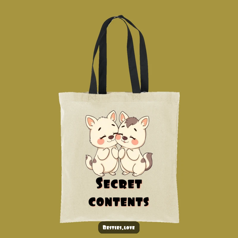 Funny Bestie Animals Secret Tote Bag: Carry Your Laughs (and Secrets)